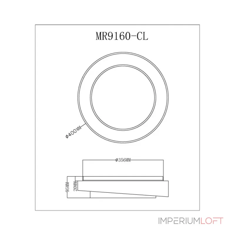 Потолочный светильник MyFar Rhea MR9160-CL Потолочный светильник MyFar Rhea MR9160-CL