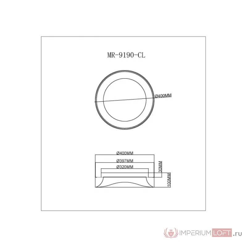 Потолочный светильник MyFar Diona MR9190-CL от ImperiumLoft