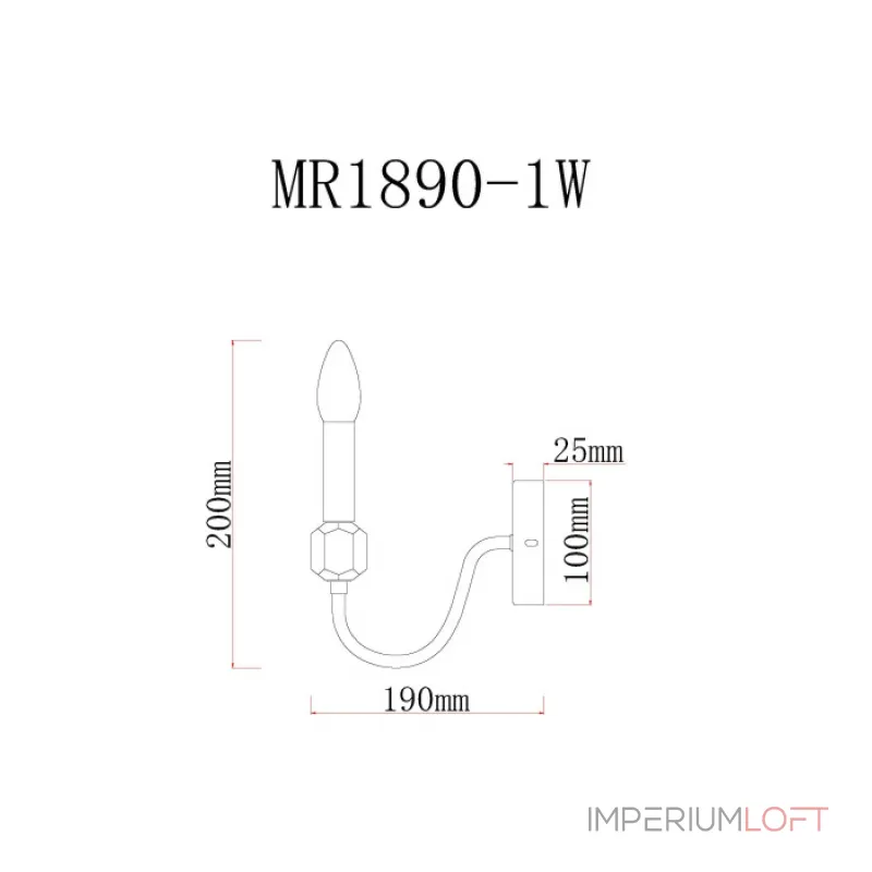Бра MyFar Lena MR1890-1W от ImperiumLoft Бра MyFar Lena MR1890-1W от ImperiumLoft