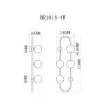 Бра MyFar Stacy MR1014-4W