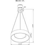 Подвесной светильник MyFar Shannon MR2192-1PL от ImperiumLoft