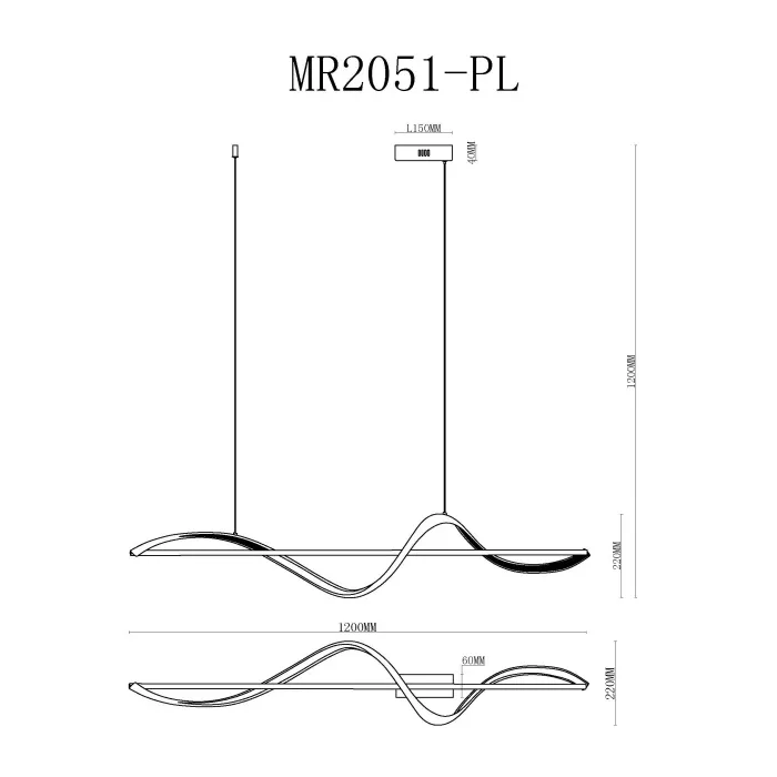 Подвесной светильник MyFar Marry MR2051-PL от ImperiumLoft