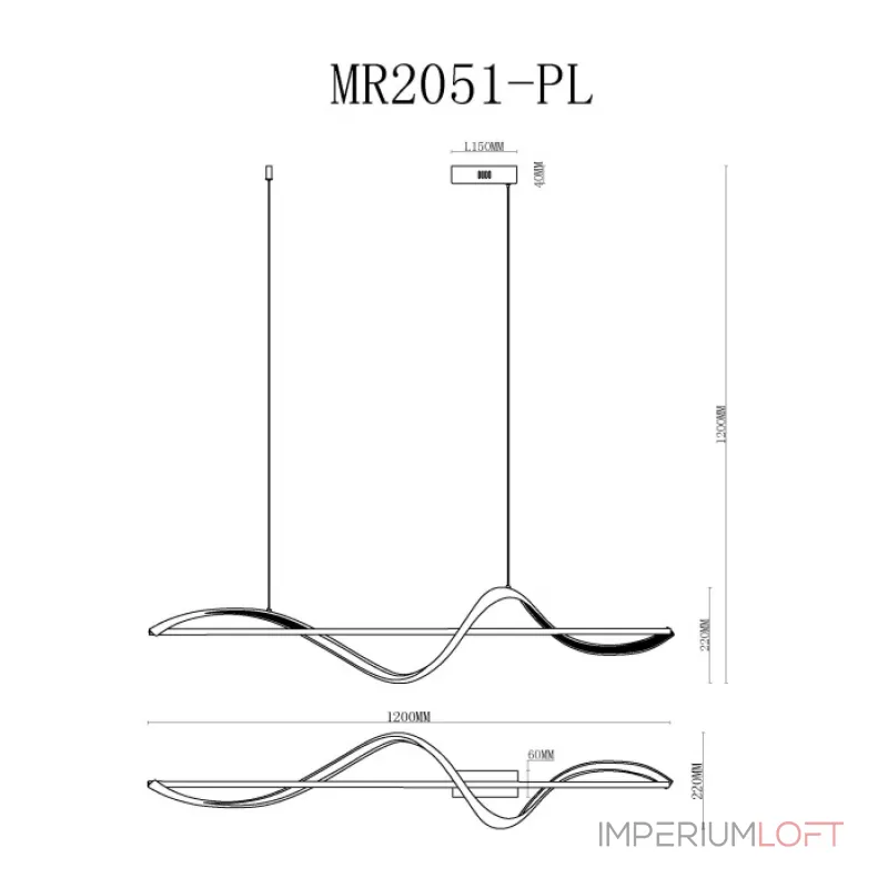 Подвесной светильник MyFar Marry MR2051-PL
