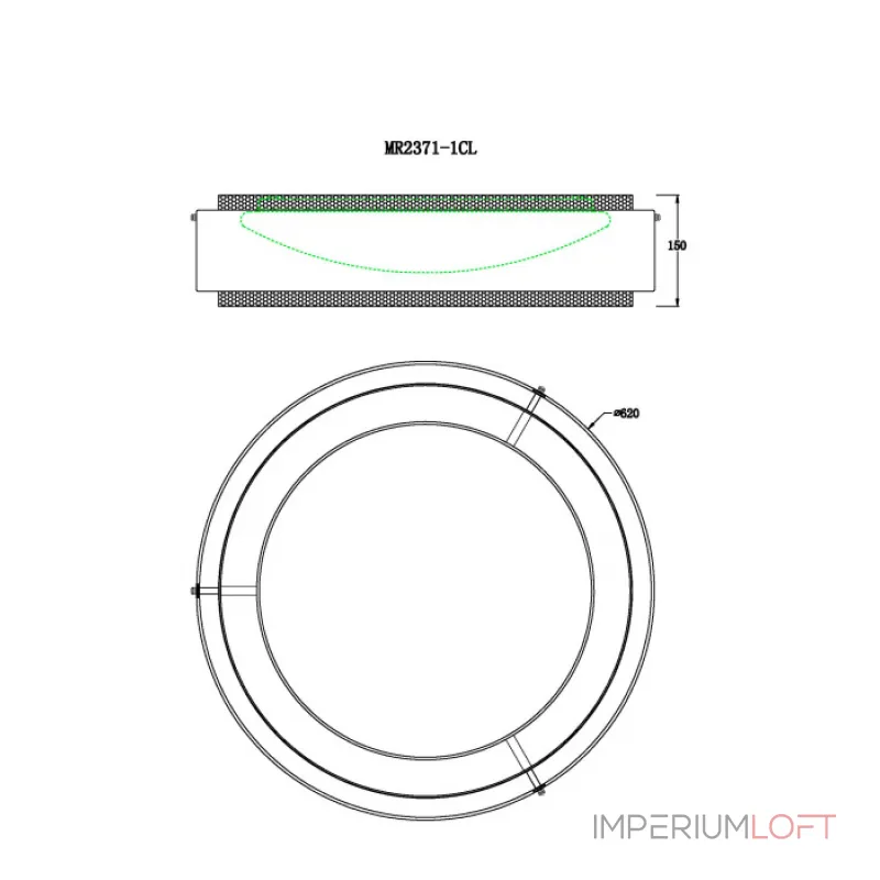 Потолочный светильник MyFar Anders MR2371-1CL