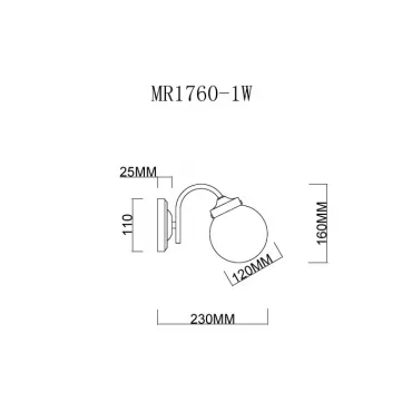 Бра MyFar Easy MR1760-1W от ImperiumLoft