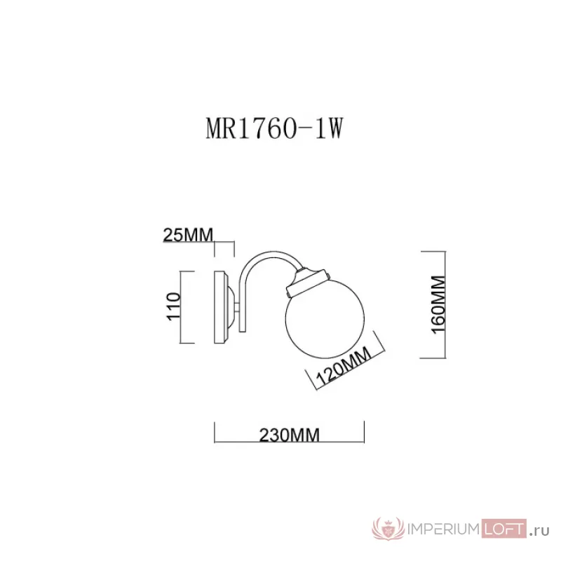 Бра MyFar Easy MR1760-1W от ImperiumLoft
