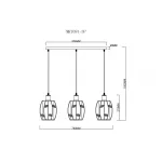Подвесной светильник MyFar Huston MR1691-3P
