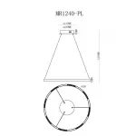 Подвесная люстра MyFar Lucas MR1240-PL