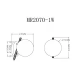 Настенный светильник MyFar Francis MR2070-1W