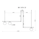 Подвесной светильник MyFar Jenifer MR1070-3P от ImperiumLoft