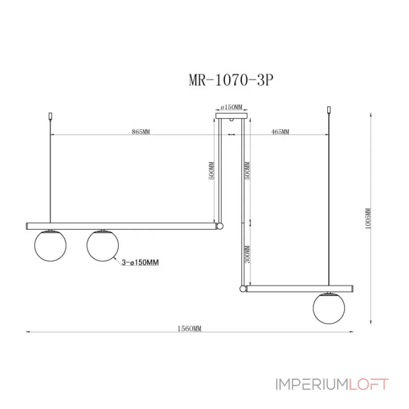 Подвесной светильник MyFar Jenifer MR1070-3P от ImperiumLoft Подвесной светильник MyFar Jenifer MR1070-3P от ImperiumLoft