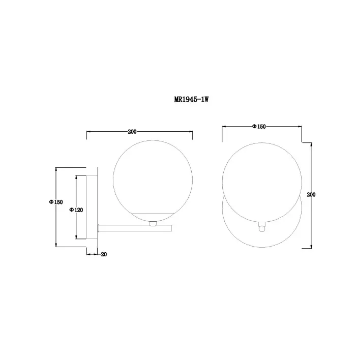 Бра MyFar Aerton MR1945-1W от ImperiumLoft