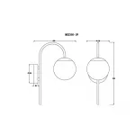 Бра MyFar Cassia MR2350-1W от ImperiumLoft
