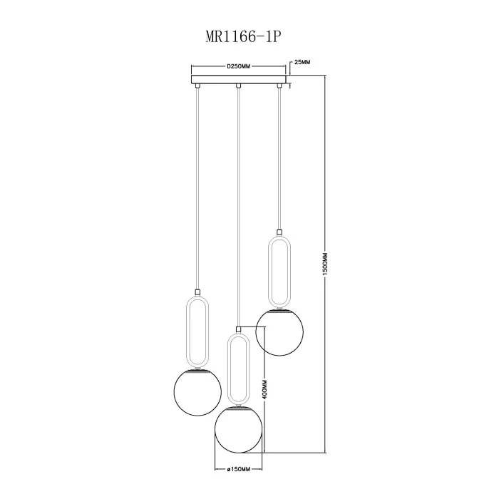 Подвесной светильник MyFar Pierre MR1166-1P от ImperiumLoft