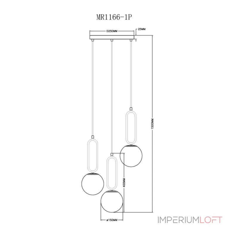 Подвесной светильник MyFar Pierre MR1166-1P Подвесной светильник MyFar Pierre MR1166-1P