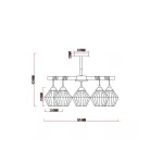 Потолочная люстра MyFar Bella MR1771-5C