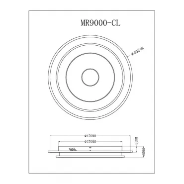 Потолочный светильник MyFar Button MR9000-CL от ImperiumLoft