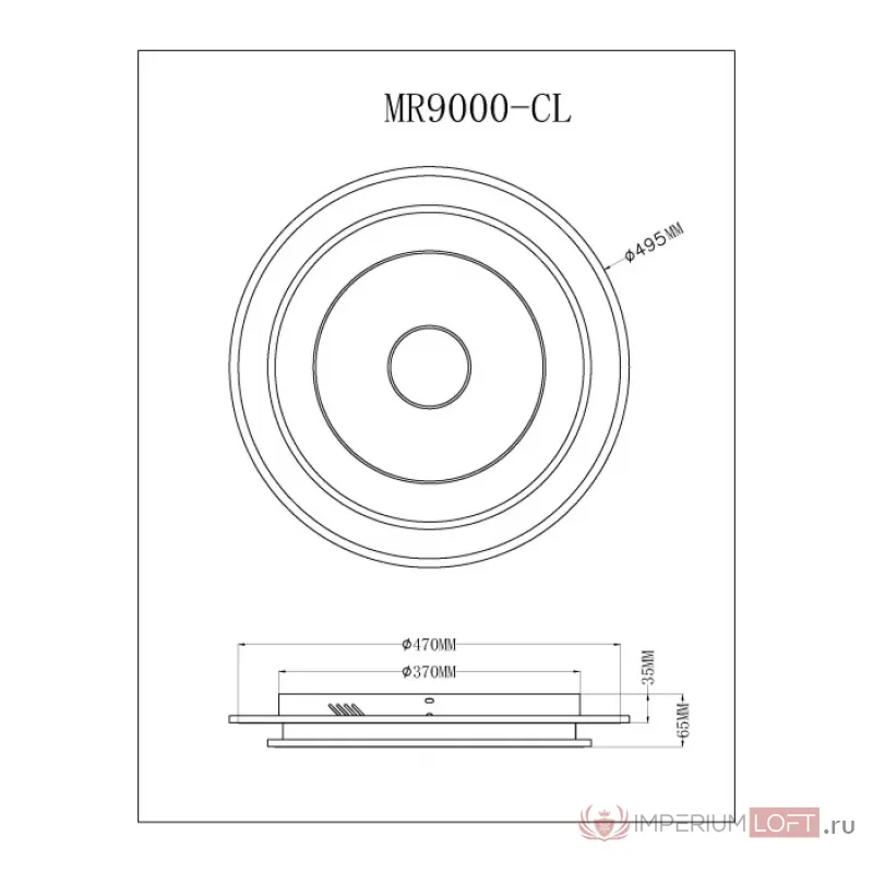 Потолочный светильник MyFar Button MR9000-CL от ImperiumLoft