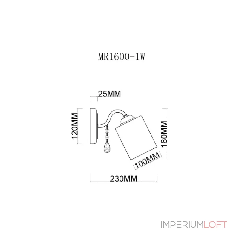 Бра MyFar Patrick MR1600-1W