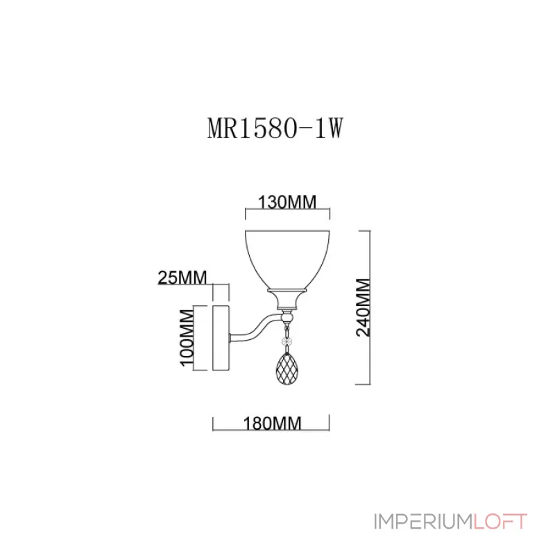 Бра MyFar Mistic MR1580-1W