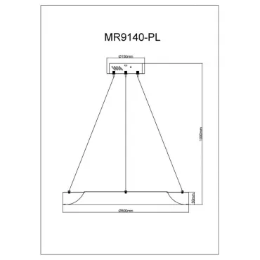 Подвесной светильник MyFar Elara MR9140-PL от ImperiumLoft