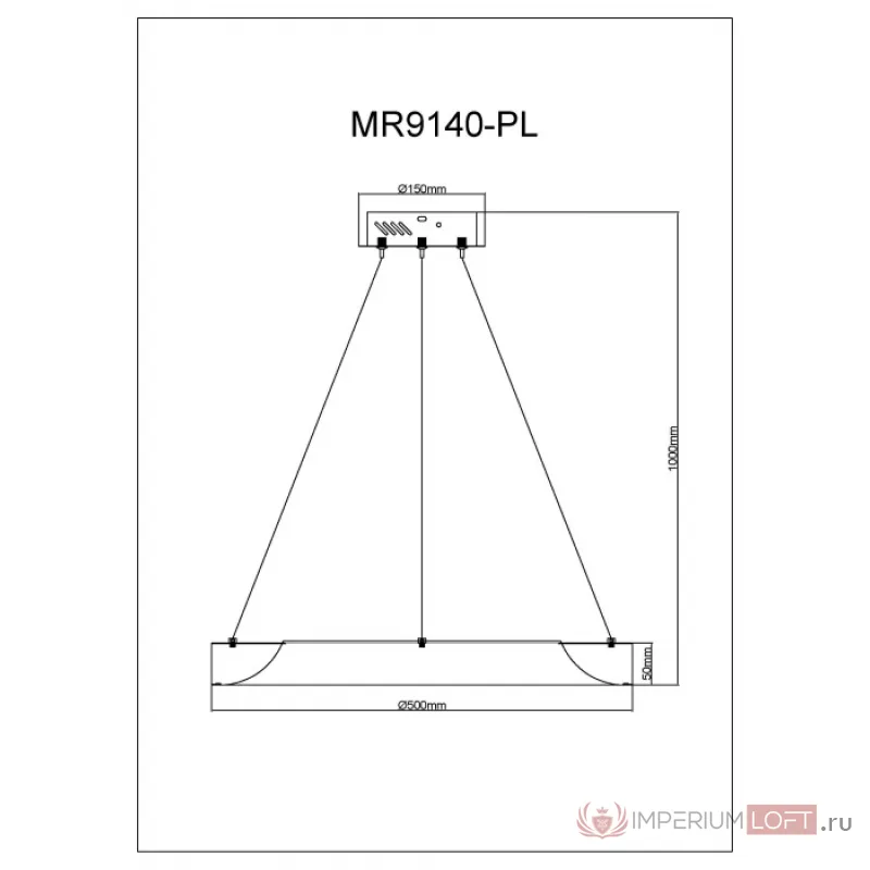 Подвесной светильник MyFar Elara MR9140-PL от ImperiumLoft