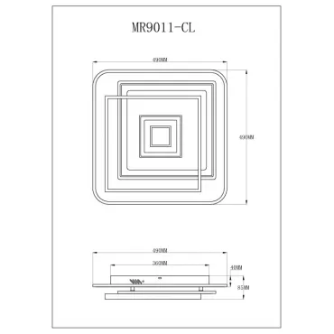 Потолочный светильник MyFar Galatea MR9011-CL от ImperiumLoft