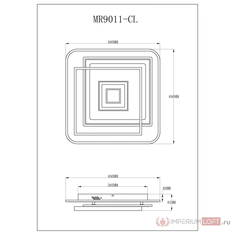 Потолочный светильник MyFar Galatea MR9011-CL от ImperiumLoft