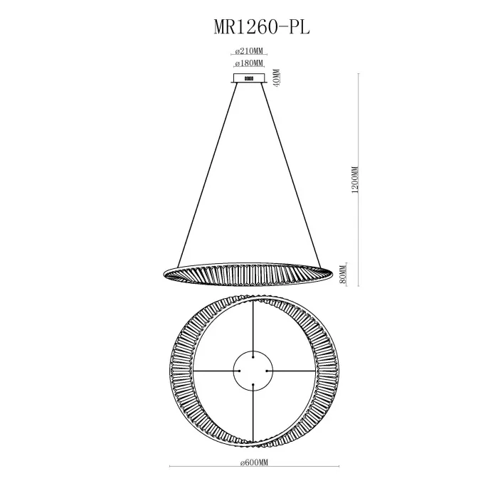 Люстра MyFar Ricky MR1260-PL от ImperiumLoft