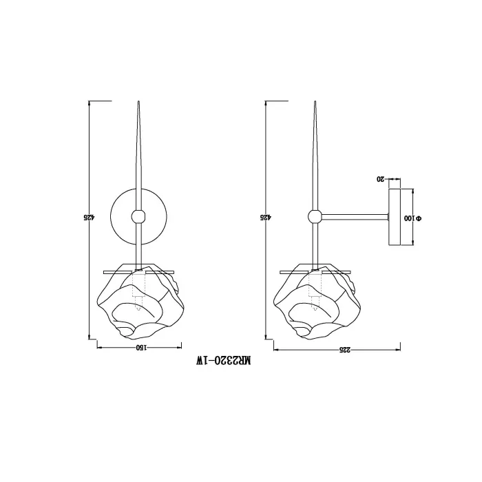 Бра MyFar Stella MR2320-1W от ImperiumLoft