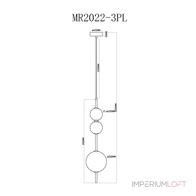 Подвесной светильник MyFar Violla MR2022-3PL от ImperiumLoft Подвесной светильник MyFar Violla MR2022-3PL от ImperiumLoft