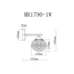 Бра MyFar Gloria MR1790-1W от ImperiumLoft