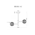 Люстра MyFar Camilla MR1881-4C от ImperiumLoft