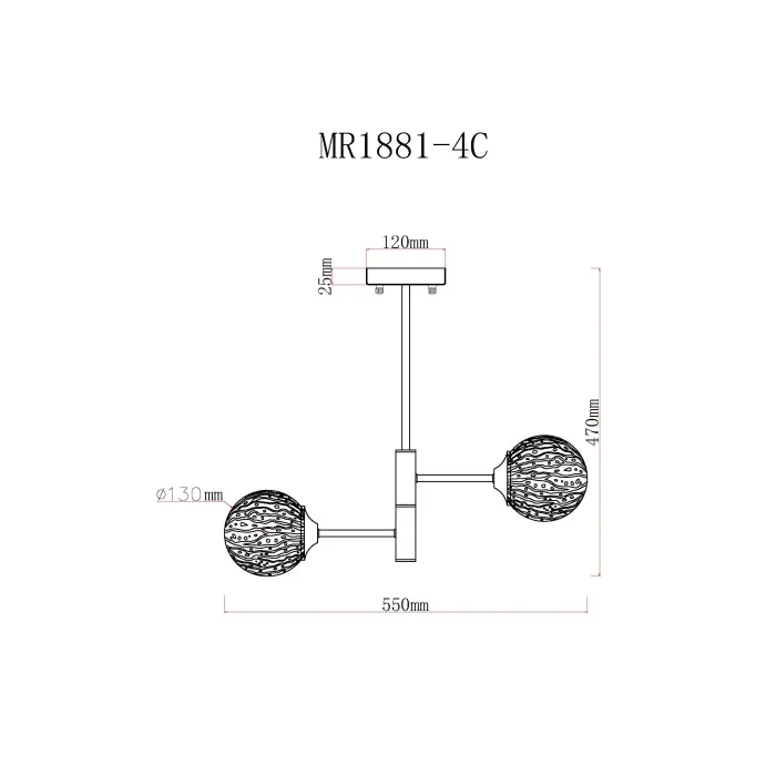 Люстра MyFar Camilla MR1881-4C от ImperiumLoft