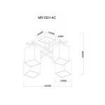 Люстра MyFar Eileen MR1501-4C от ImperiumLoft