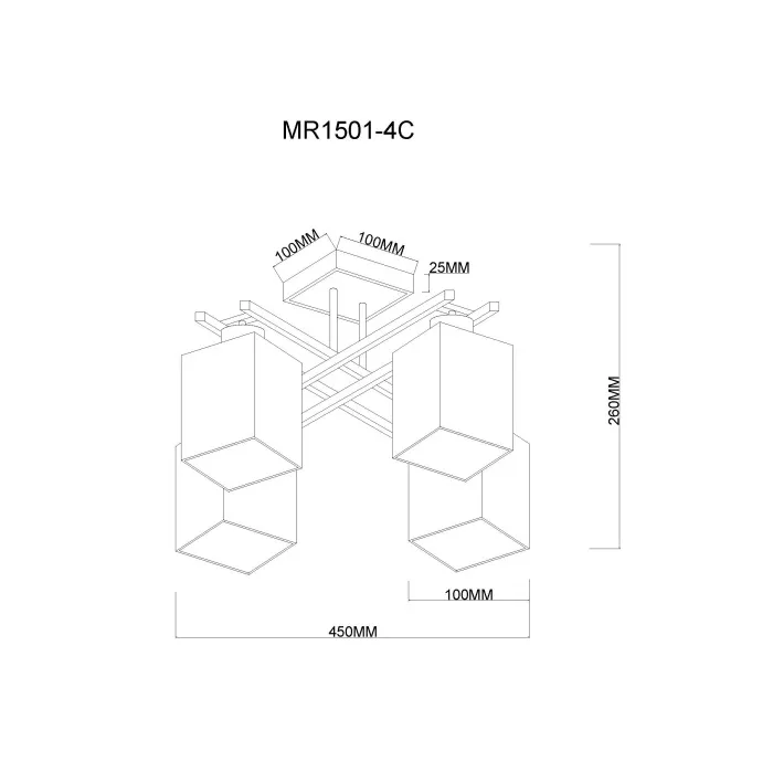 Люстра MyFar Eileen MR1501-4C от ImperiumLoft