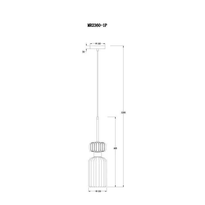 Подвесной светильник MyFar Aubrey MR2360-1P от ImperiumLoft