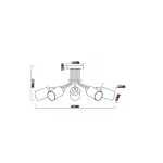 Потолочная люстра MyFar Linda MR1860-5C