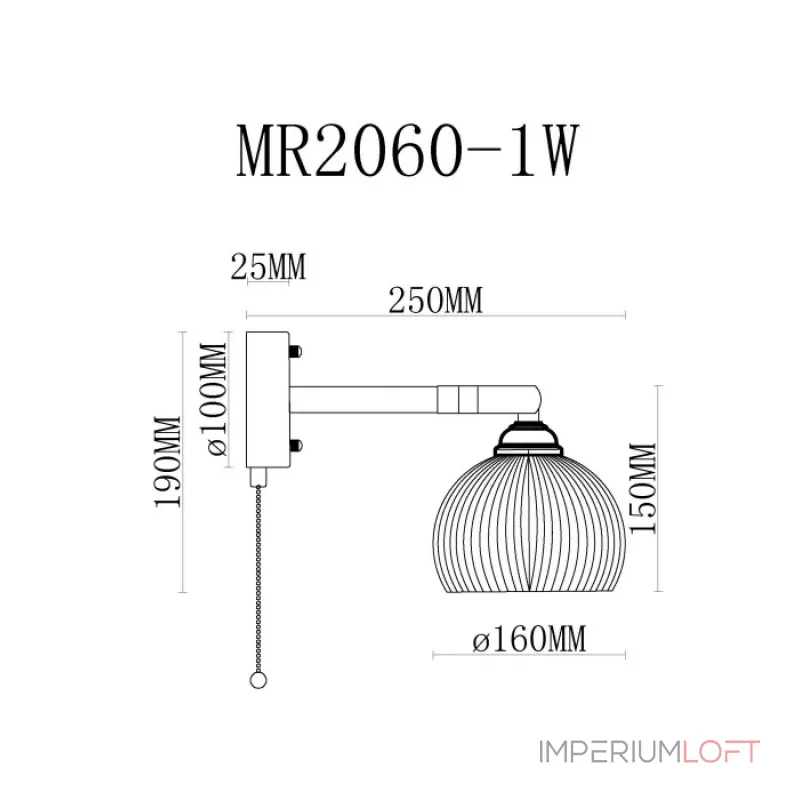 Бра MyFar Natalie MR2060-1W