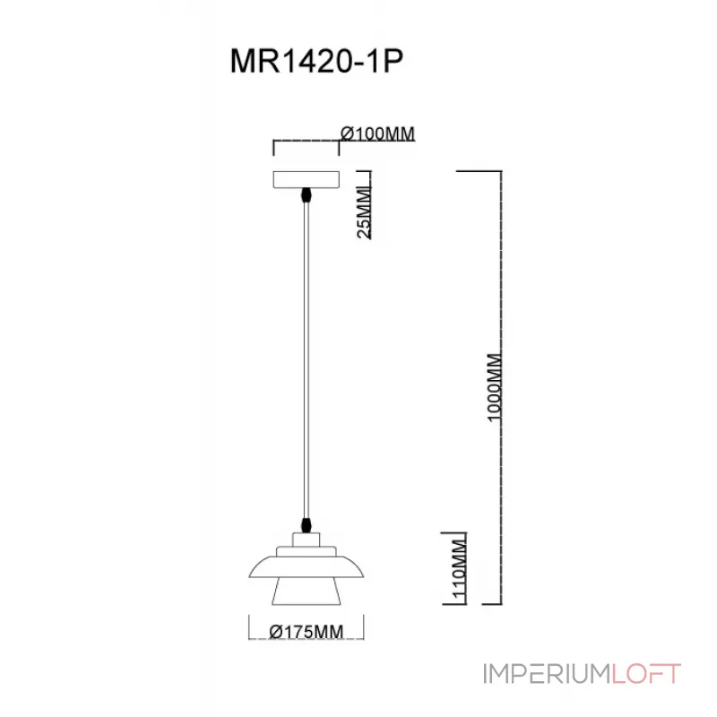 Подвесной светильник MyFar Renata MR1420-1P