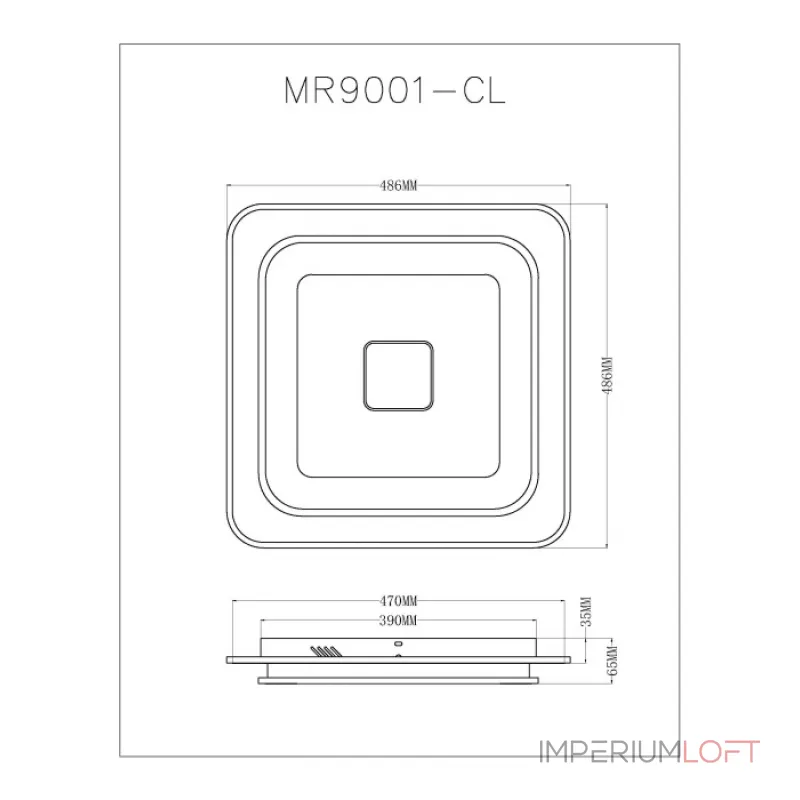 Потолочный светильник MyFar Button MR9001-CL Потолочный светильник MyFar Button MR9001-CL