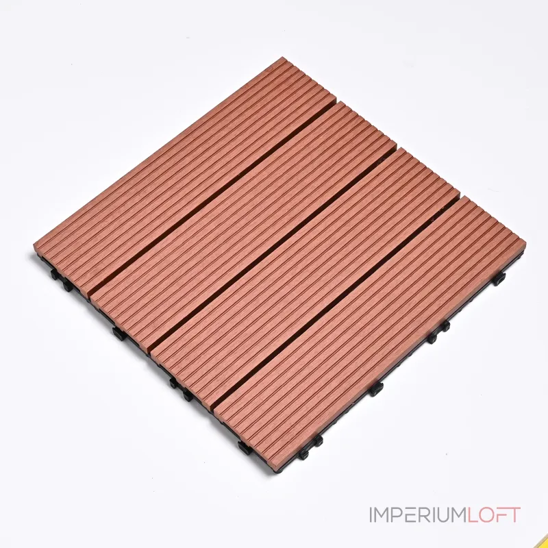 Садовая плитка ДПК 30x30 RED WOOD SH-WPCSG-4H-24 , террасный паркет Садовая плитка ДПК 30x30 RED WOOD SH-WPCSG-4H-24 , террасный паркет