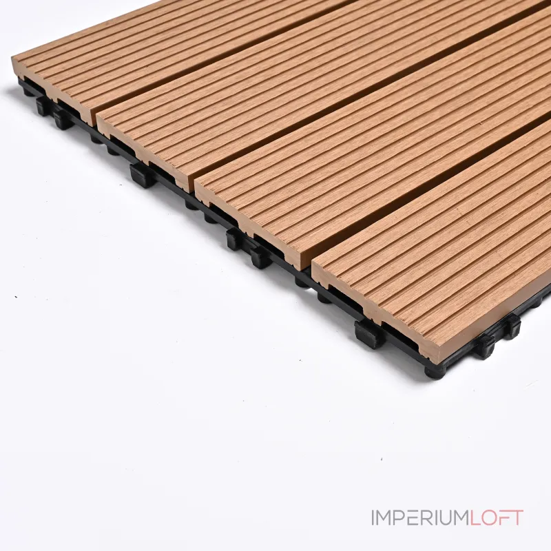 Садовая плитка ДПК 30x30 TEAK SH-WPCSG-4H-21 , террасный паркет Садовая плитка ДПК 30x30 TEAK SH-WPCSG-4H-21 , террасный паркет