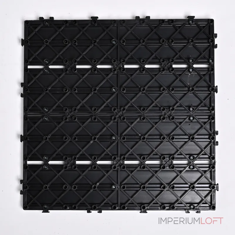 Садовая плитка ДПК 30x30 BLACK SH-WPCSG-4H-20 , террасный паркет