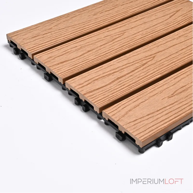 Садовая плитка ДПК 30x30 TEAK SH-WPC2D-4HX-19 , террасный паркет Садовая плитка ДПК 30x30 TEAK SH-WPC2D-4HX-19 , террасный паркет