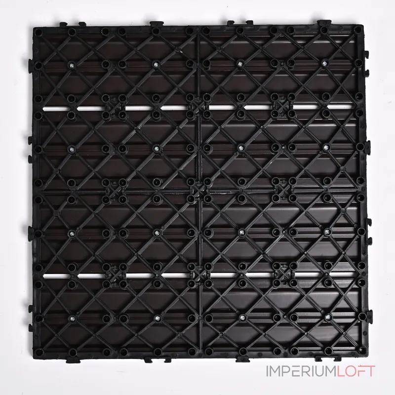 Садовая плитка ДПК 30x30 DARK COFFEE SH-WPC3D-4H-18 , террасный паркет