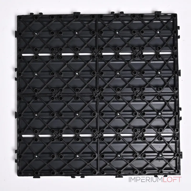 Садовая плитка ДПК 30x30 GREY SH-WPC3D-4H-15 , террасный паркет