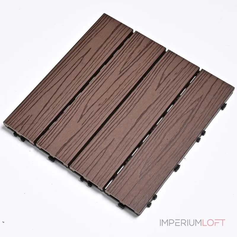 Садовая плитка ДПК 30x30 COFFEE SH-WPC2D-4HX-14 , террасный паркет Садовая плитка ДПК 30x30 COFFEE SH-WPC2D-4HX-14 , террасный паркет