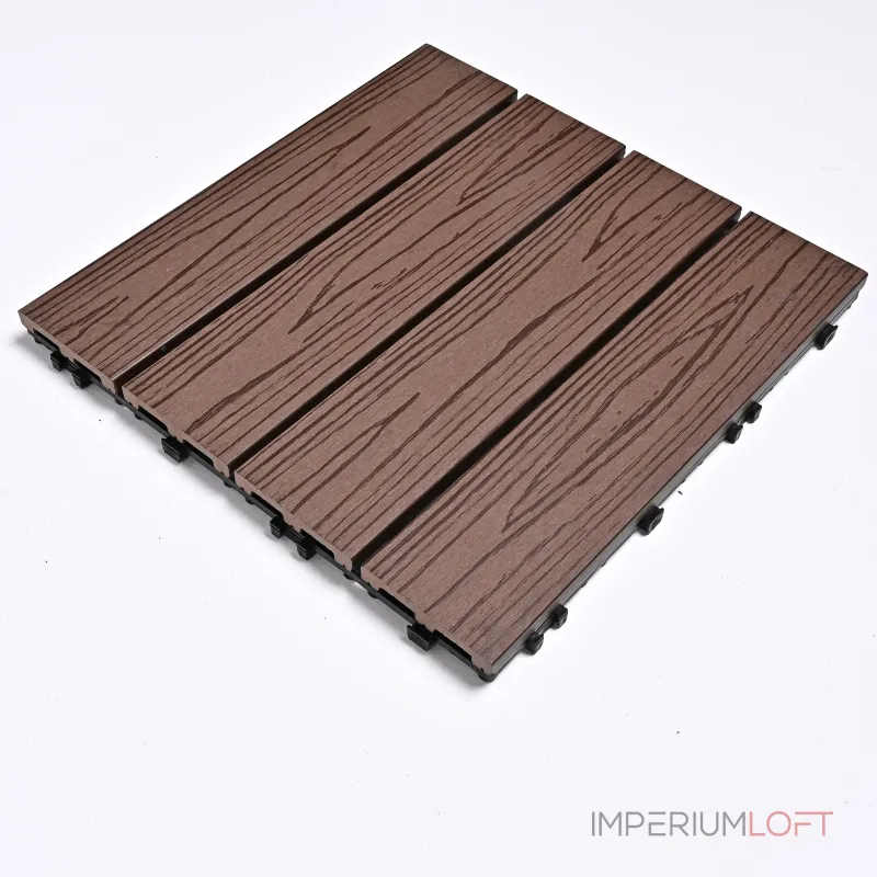 Садовая плитка ДПК 30x30 COFFEE SH-WPC2D-4HX-14 , террасный паркет Садовая плитка ДПК 30x30 COFFEE SH-WPC2D-4HX-14 , террасный паркет