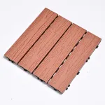Садовая плитка ДПК 30x30 RED WOOD SH-WPC2D-4HX-13 , террасный паркет